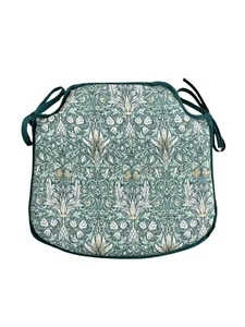 Snakehead Forest Green 100% Cotton Small Spindle Back Seat Pad Kitchen/Dining - Picture 1 of 5