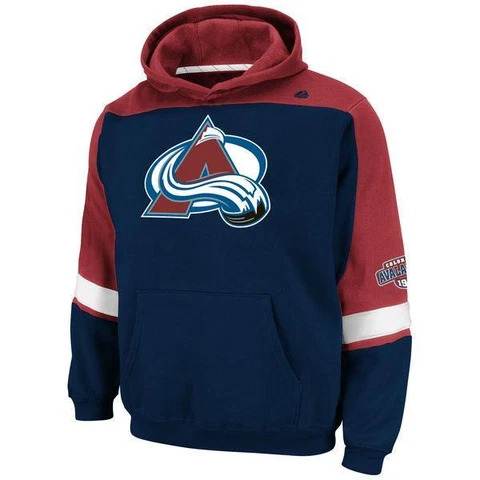 NWT Youth Colorado Avalanche NHL Majestic Lil’ Ice Classic Fleece Hoodie Cover
