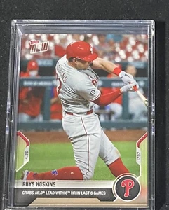 2021 Phillies Topps Now Baseball Card of Rhys Hoskins - #135 - Free Shipping - Picture 1 of 2