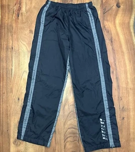 Vintage Nike Trainingshose Damen XL schwarz Y2K Baggy Windbreaker silber Etikett 2000er - Bild 1 von 13