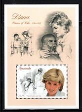 FT665 Grenada 1997 Souvenir Sheet of Princess Diana Champion of the People MNH