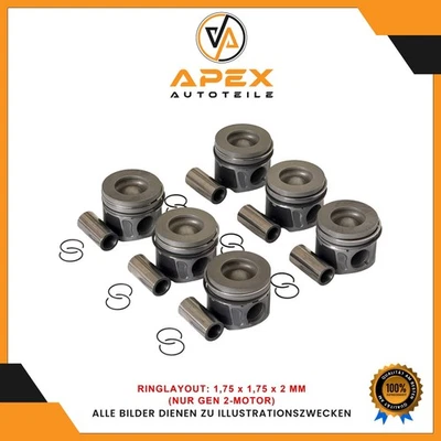 Land Rover Velar Sport Jaguar XJ XF 306DT 3.0L Diesel TDV6 Engine Piston 0.50 X6 - Image 1 of 4