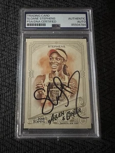 Sloane Stephens Signed 2018 Allen & Ginter Trading Card #153 PSA /DNA Slab COA - Picture 1 of 2