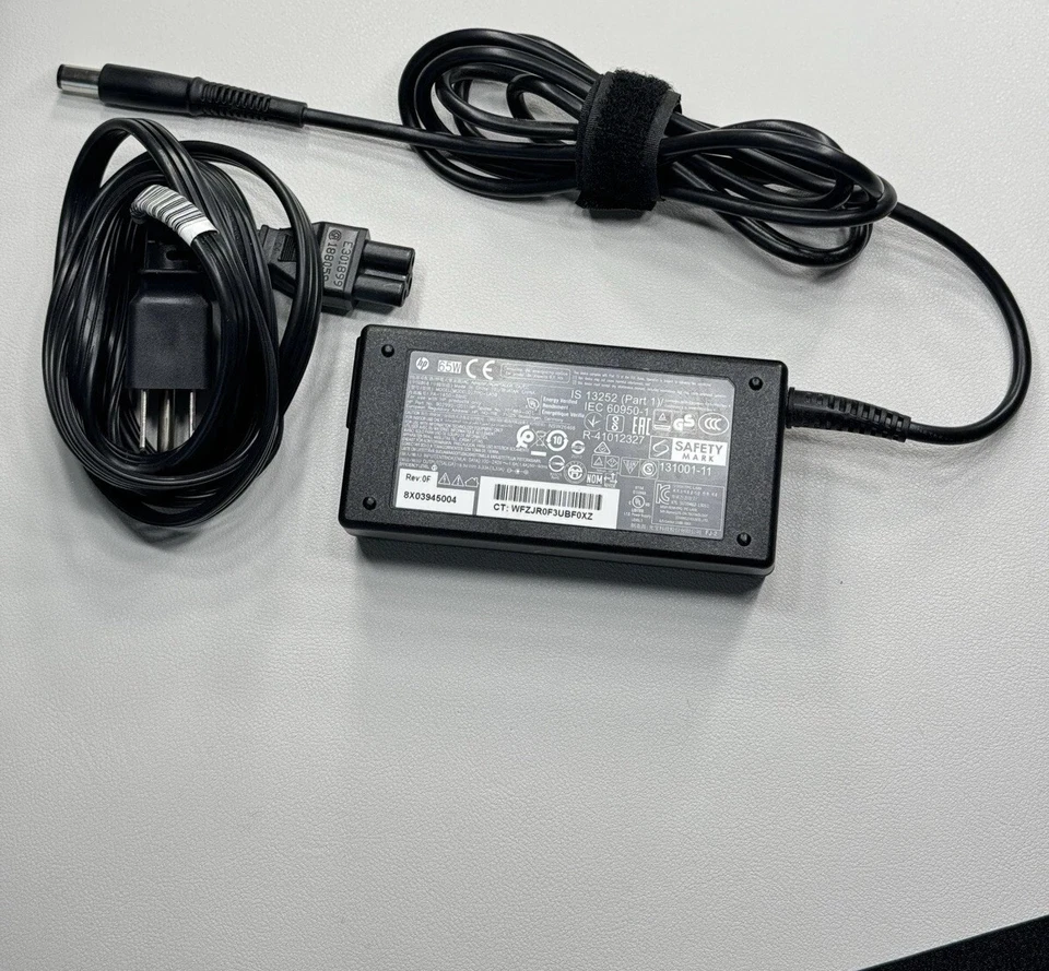 HP 65W 19.5V 3.33A Laptop AC Adapter Power Supply Charger TPC-LA58 751889-001 - Image 1 of 1