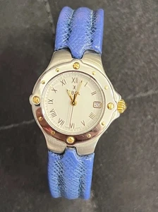 Ebel Sportwave 18kt Gold & Steel E6087621 Ladies Swiss Wristwatche - Picture 1 of 10