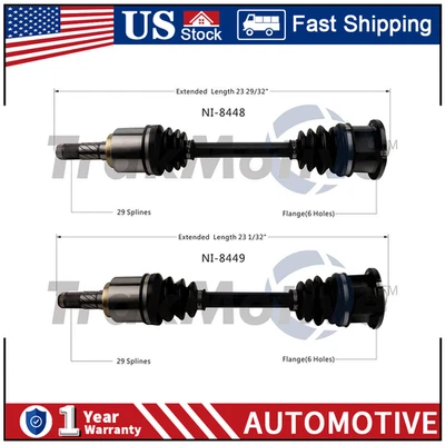 Rear Left Rear Right TrakMotive CV Axle CV Joint For Nissan 200SX 1984 1987 1988 - Image 1 of 4