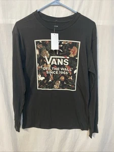 Vans Mens Night Garden Box  Long Sleeve Shirt Size Small - Picture 1 of 3