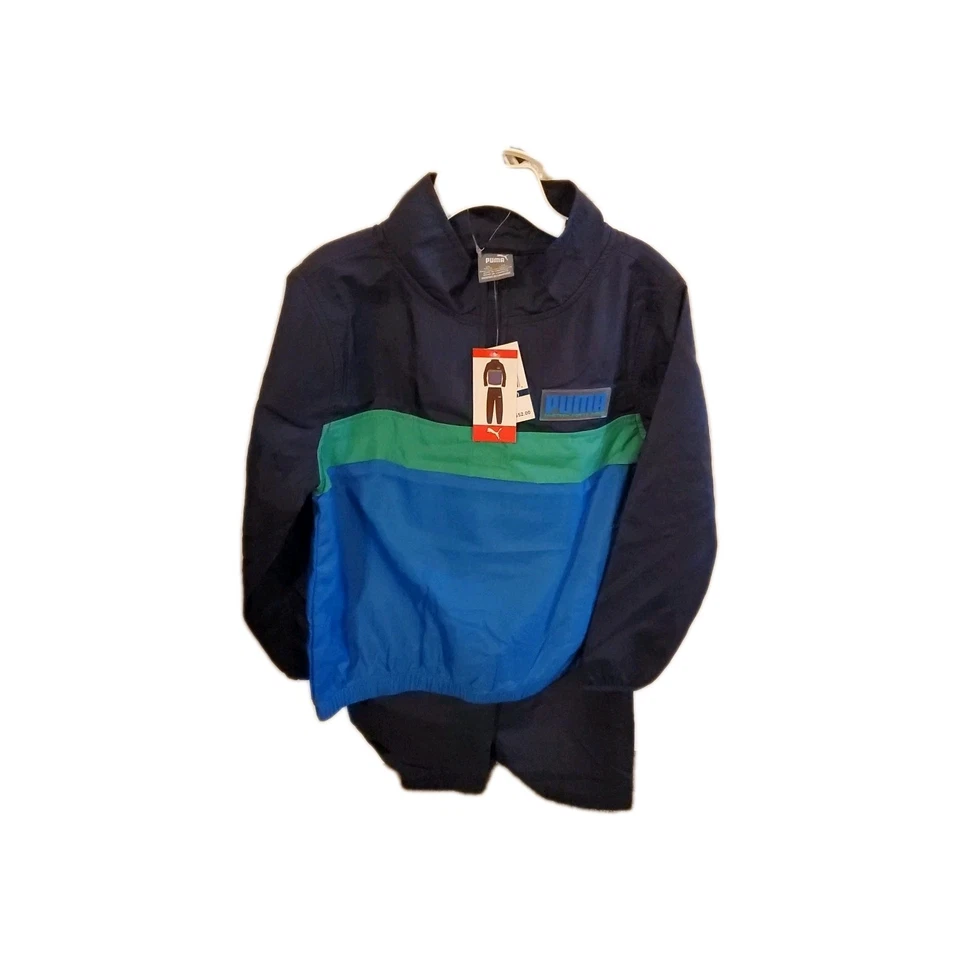 Puma Kids Windbreaker Set Small Size 6/7, New With Tags Color Club Navy - Image 1 of 1