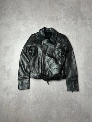 DIESEL BLACK GOLD Leather Moto Jacket Vest 2-in-1 Biker Quilted 38/S - Image 1 of 4