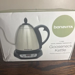 Bonavita Schwanenhals 1L Wasserkocher mit präziser Ausgießsteuerung und 6 Temp - Bild 1 von 2
