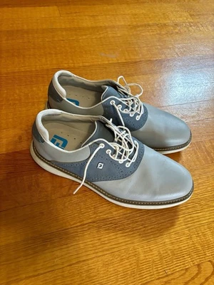 FootJoy Traditions Golf Shoes Blue Gray Men's Size 11.5 M Leather 57902 EUC - Image 1 of 4