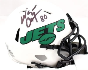 Wayne Chrebet Autographed New York Jets Lunar Speed Mini Helmet - Beckett W Holo - Picture 1 of 3