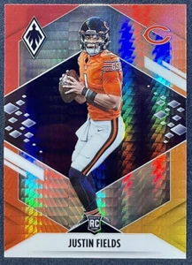 2021 Panini Phoenix Justin Fields RC #108 Fire Burst Prizm Fanatiker exklusiv - Bild 1 von 2