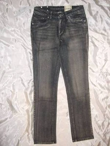 ARIZONA ~ NWT black stonewashed denim skinny jeans stud accents girls 14 REGULAR - Picture 1 of 4