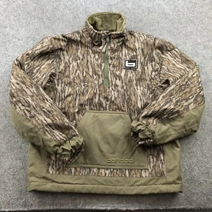 Banded Pullover Boys Large Green Camouflage 1/4 Zip Hiking Bottomland Camo - Picture 1 of 9