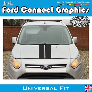 Ford Transit Connect Compatible Bonnet Stripes Graphics Decals ST 029 - Picture 1 of 4