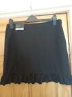 Ladies filly black mini skirt (elasticated) 14 - New Look