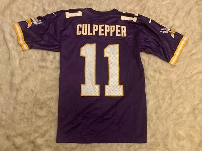 Camiseta Vintage Nike #11 Daunte Culpepper Minnesota Vikings Roxa (Grande) - Imagem 1 de 4