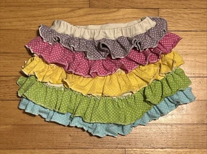 Mustard Pie Polka Dot Tiered Ruffles Shorts Size 7 - Picture 1 of 7