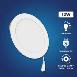 LED Recessed Downlight 6" with Junction Box 12W Dimmable Ceiling Lights Office - Picture 1 of 12