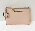 Michael Kors Jet Set Travel Small Coinpouch Id Holder Leather Wallet Pink
