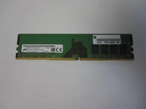 Genuine HP Micron 8GB DDR4 1RX8 PC4 PC4-3200AA desktop Memory P/N: L94252-591 - Picture 1 of 4