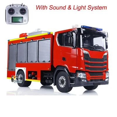 1/14 Electric Vehicle RCl Fire Truck SC 770S 2Speed Gerabox Water Spraying Sound - Image 1 of 4