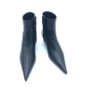 Neu Balenciaga Damen Kurzstiefel Größe 35 schwarz Leder niedriger Absatz mit Karton - Bild 1 von 10