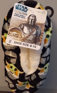 Star Wars Mandalorian 3T-4T/8-10 Fuzzy Babba Hausschuhe Socken 1 Paar - Bild 1 von 5