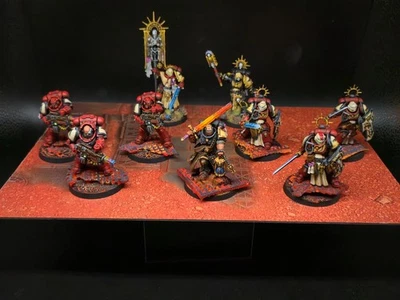 Juego de mesa Dawn of War Onslaught con modelos profesionales Blood Ravens pintados. Foto 1 de 4
