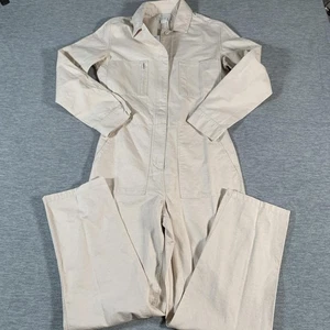 Outerknown Jumpsuit Womens XS Long Sleeve Utility Coverall Organic Cotton Linen - Picture 1 of 13