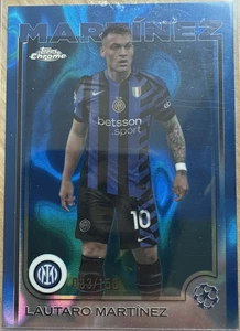 Lautaro Martinez Blue Lava 33/150 2024-25 Topps Chrome UEFA Soccer (1:121 hobby) - Picture 1 of 2