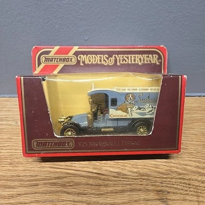 Models of Yesteryear 1910 Renault Type AG Suchard Chocolat Matchbox 1986 NRFP - Image 1 of 4