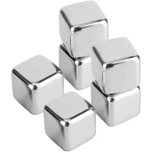 Ice Cubes With Clamp Reusable 304 Stainless Steel Ice Stone For Wine W 5733 AM - Picture 1 of 22