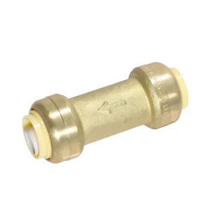 1 Stück XFITTING 1/2" Push Fit x 1/2" Push Fit Rückschlagventil, bleifreies Messing, NSF - Bild 1 von 7