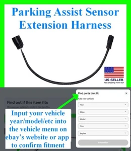 Se adapta a Tacoma Tundra Sensor de Estacionamiento Ayuda Extensión Arnés Enchufe Conector Cableado - Imagen 1 de 1