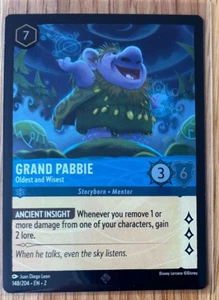 DISNEY LORCANA TCG: FLOODBORN: FOIL SUPER RARE CARD: GRAND PABBIE - OLDEST AND - Picture 1 of 1