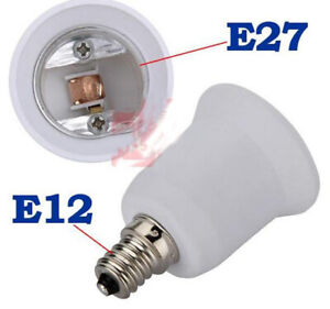 20 x E12 to E10/E14/E27 Base Socket Lamp Light Bulb Adaptor Small Bayonet Holder