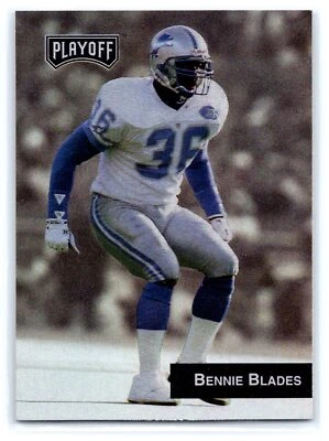 1993 Playoff Football #103 Bennie Blades    Detroit Lions - Image 1 of 2