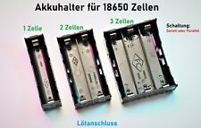Batteriehalter Gehäuse für 18650 Lithium Zellen 1,2,3,4 Akku Halterung Case PCB 