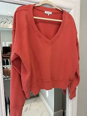 Michael Stars Camila Size L Ladies Sweatshirt Coral NWOT Free Shipping • 13€