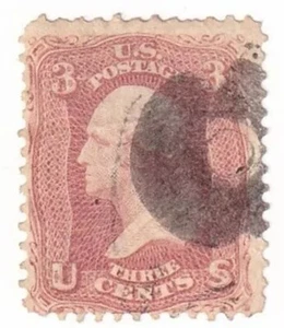 PATENT - FANCY CANCEL on US #65 - RARE UNLISTED DESIGN !! - Picture 1 of 1