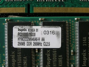 Hynix PC2100S-25330 HYMD232M646A6-H 256MB DDR CL2.5 RAM - Picture 1 of 1