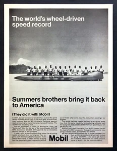 Summers Brothers 1966 ""Goldenrod"" récord mundial soporte foto anuncio móvil - Imagen 1 de 1