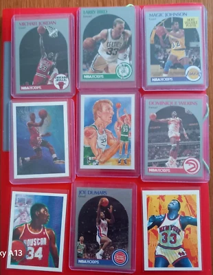 Hoops 1990 NBA 74 Cards Michael Jordan, Larry Bird. - Imagen 1 de 4