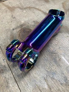 Anodized oil slick stem 100 mm 1 1/8 inch 31.8 +/-17 degree road mountain bike - Picture 1 of 10