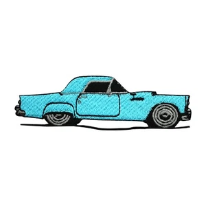 Coche Deportivo Azul, Parche de Coche De Colección Bordado Hierro en Costura en Parche 10x3,5 cm - Imagen 1 de 1