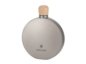 snow peak Titanium Hip flask 150 TW-116 one size Outdoor Camp WHISKY bottle Cap - Picture 1 of 12