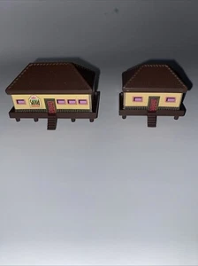 Milton Bradley Hotels Board Game - 2 Safari Buildings - Replacement Parts Pieces - Picture 1 of 6
