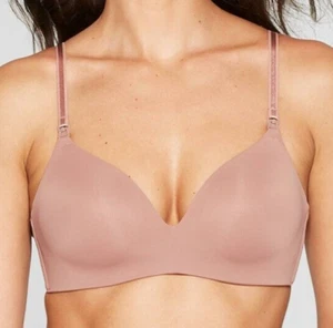 Auden Women's Nursing Wirefree Bra Mauve Size 34D - Picture 1 of 10